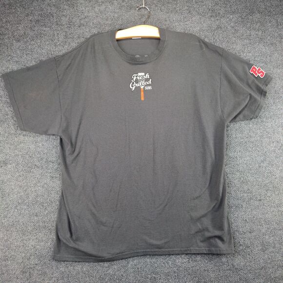 Jerzees Penn Station Active Fresh Grilled Subs East Coast T-Shirt Mens 2XL Gray - Picture 2 of 15